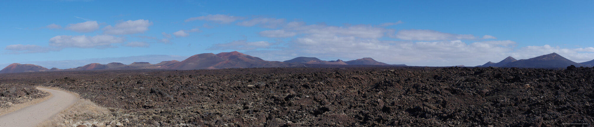 Panorama of Timanfaya National Park
